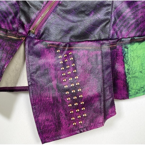 Descendants Mal Maleficent Disney Store Costume Jacket Pants Set Girls 7-8 - Picture 6 of 16